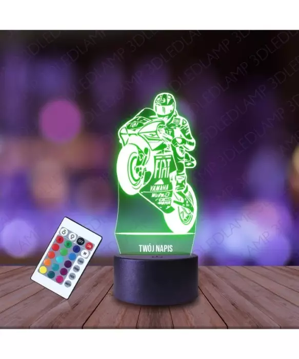 Lampka Nocna 3D LED LAMP Motogp Mistrz