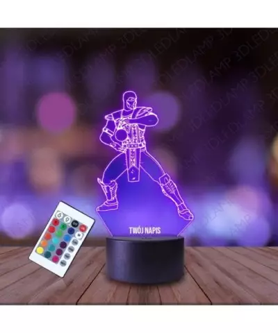 Lampka Nocna 3D LED LAMP Gra Mortal Kombat Sub-Zero
