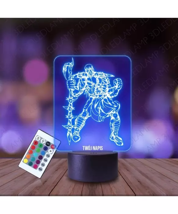 Lampka Nocna 3D LED LAMP Gra Mortal Kombat Scorpion