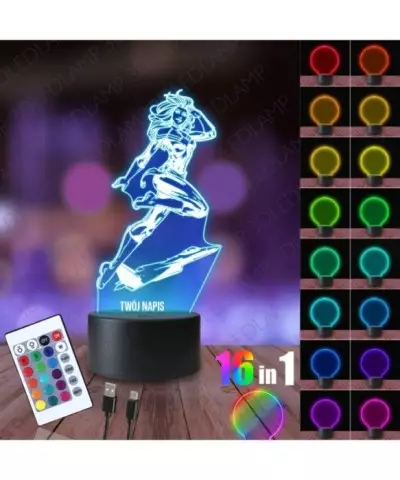 Lampka Nocna 3D LED LAMP Kapitan Marvel Statek