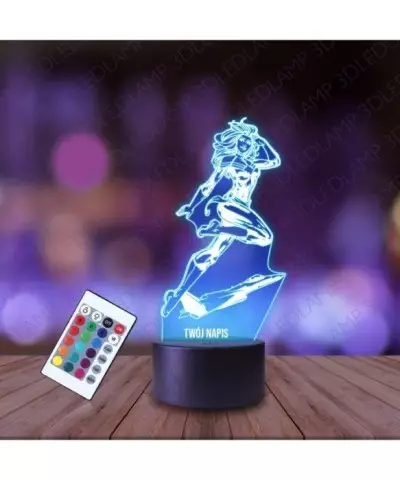 Lampka Nocna 3D LED LAMP Kapitan Marvel Statek