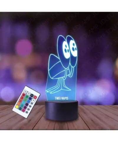 Lampka Nocna 3D LED LAMP Bajka Zig i Sharko Ślimak