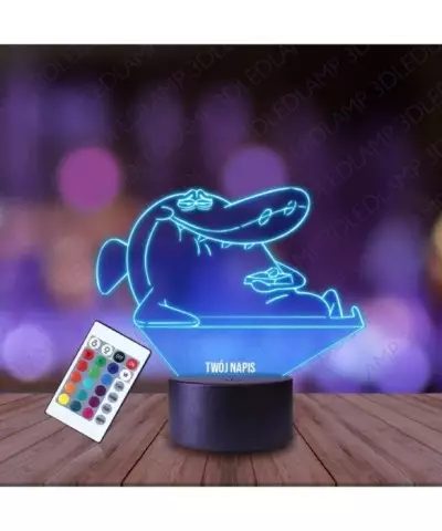 Lampka Nocna 3D LED LAMP Bajka Zig i Sharko Rekin