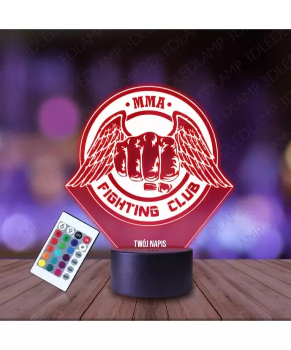Lampka Nocna 3D LED LAMP MMA Klub