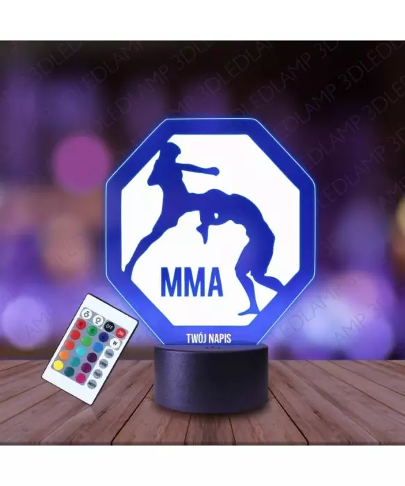 Lampka Nocna 3D LED LAMP MMA Sztuki Walki