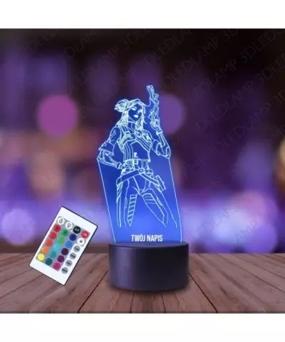 Lampka Nocna 3D LED LAMP Gra Valorant Neon