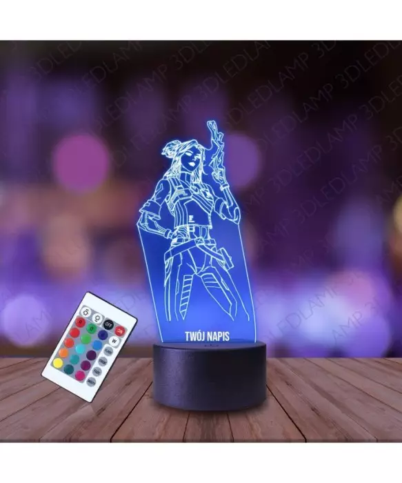 Lampka Nocna 3D LED LAMP Gra Valorant Neon