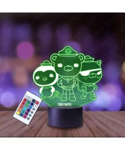 Lampka Nocna 3D LED LAMP Postacie Oktonauci