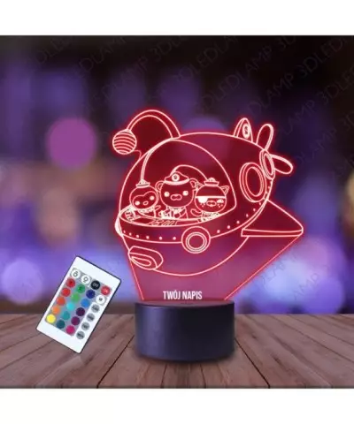 Lampka Nocna 3D LED LAMP Statek Oktonauci