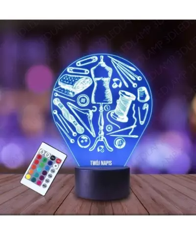 Lampka Nocna 3D LED LAMP Krawcowa Krawiec