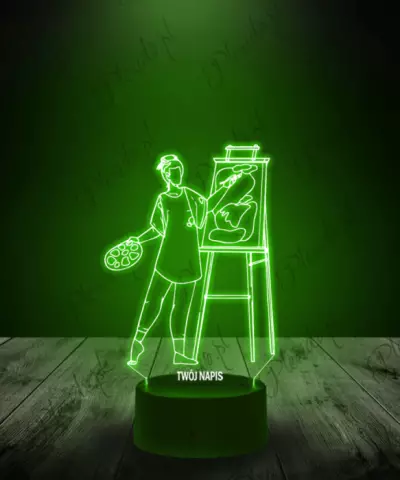 Lampka LED 3D Plexido Zawód Malarz Artysta - 2