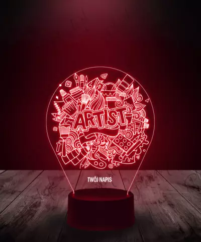 Lampka LED 3D Plexido Artystyczna Dusza