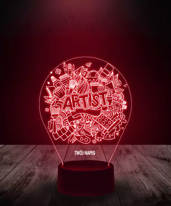 Lampka LED 3D Plexido Artystyczna Dusza