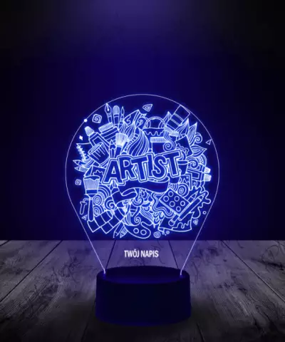 Lampka LED 3D Plexido Artystyczna Dusza - 2