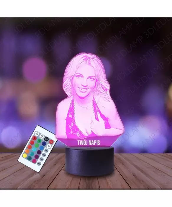 Lampka Nocna 3D LED LAMP Britney Spears