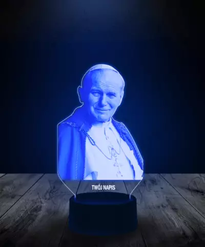 Lampka LED 3D Plexido Papież Jan Paweł II - 2