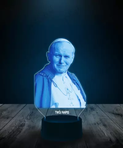 Lampka LED 3D Plexido Papież Jan Paweł II - 3