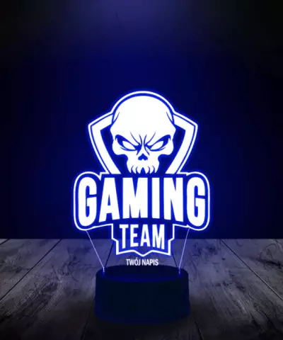 Lampka LED 3D Plexido dla Gracza Gaming Team