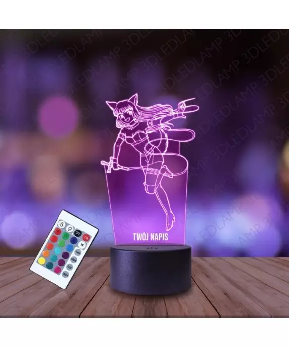 Lampka Nocna 3D LED LAMP Free Tokyo Mew Mew