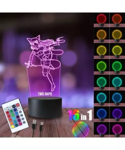 Lampka Nocna 3D LED LAMP Free Tokyo Mew Mew