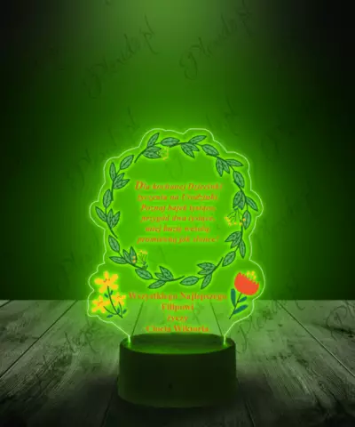 Lampka LED 3D Plexido z Nadrukiem Prezent na Urodziny Życzenia