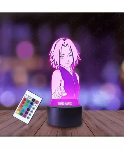 Lampka Nocna 3D LED LAMP Naruto Sakura