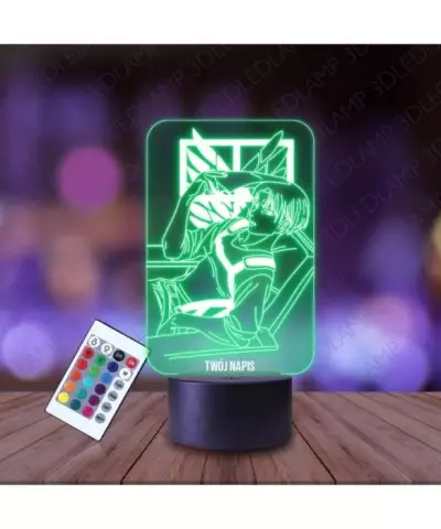 Lampka Nocna 3D LED LAMP Levi Ackerman Attack on Titan