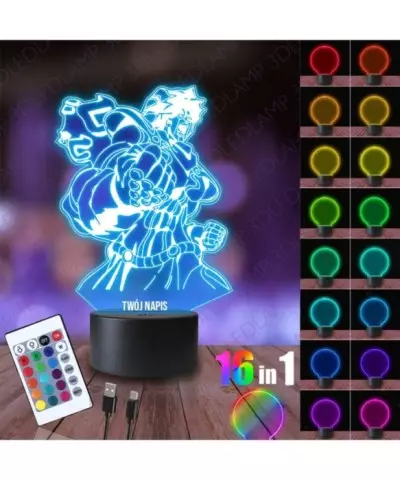 Lampka Nocna 3D LED LAMP Jojo's Bizzare Adventure Postać