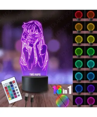 Lampka Nocna 3D LED LAMP Itou Junji