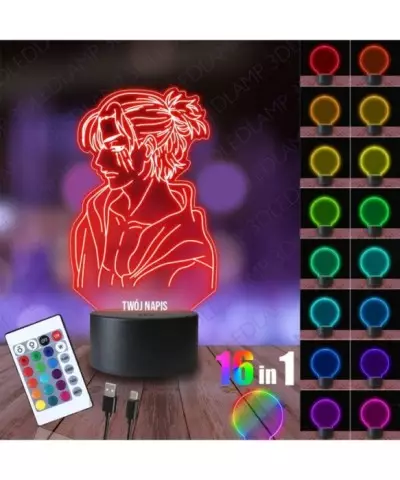 Lampka Nocna 3D LED LAMP Eren Yaegar Attack on Titan
