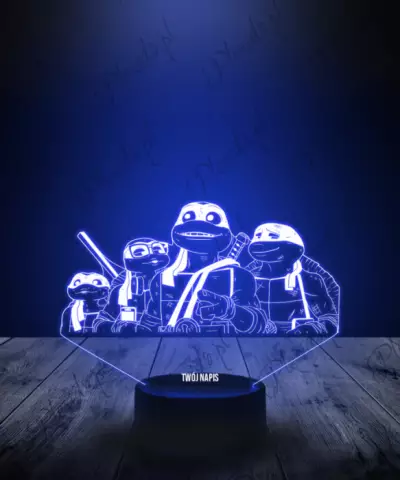 Lampka LED 3D Plexido Film Żółwie Ninja - 2