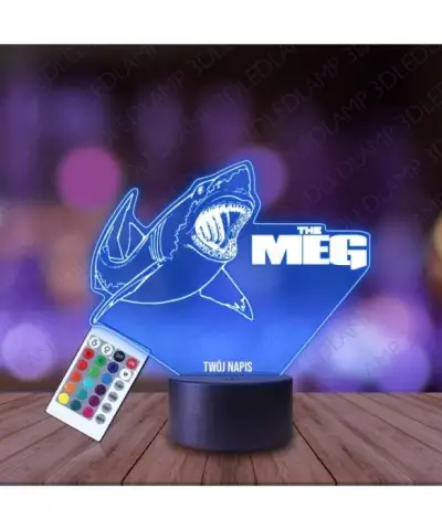 Lampka Nocna 3D LED LAMP Film The Meg Rekin