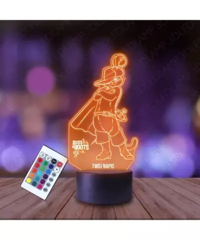 Lampka Nocna 3D LED LAMP Kot w Butach