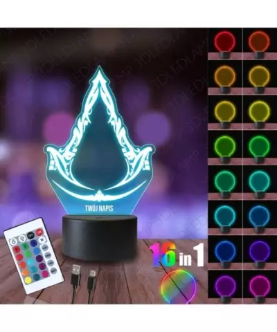 Lampka Nocna 3D LED LAMP Assasin's Creed