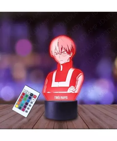 Lampka Nocna 3D LED LAMP Todoroki Shoto My Hero Academia