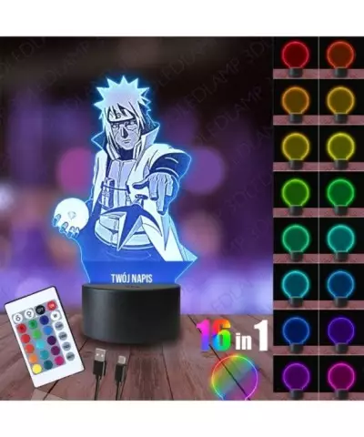 Lampka Nocna 3D LED LAMP Naruto Minato