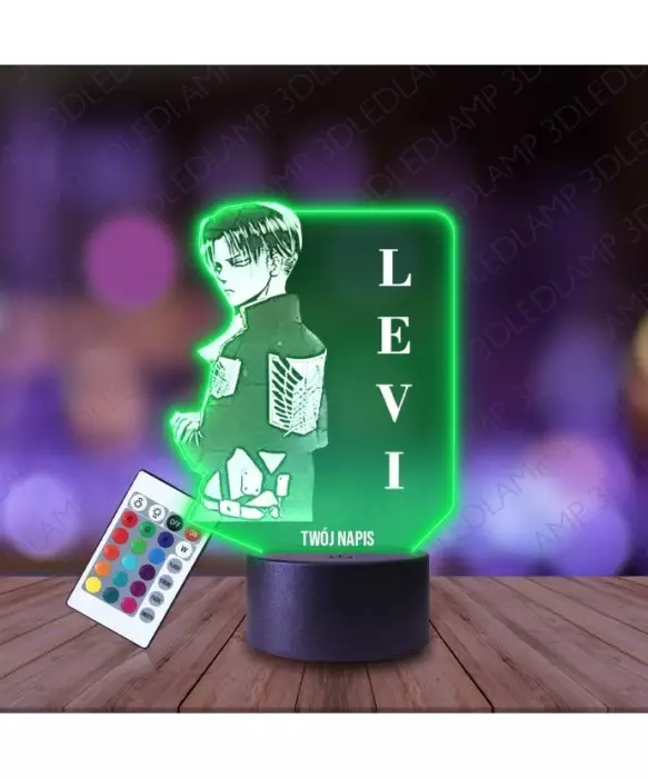 Lampka Nocna 3D LED LAMP Attack on Titan Levi