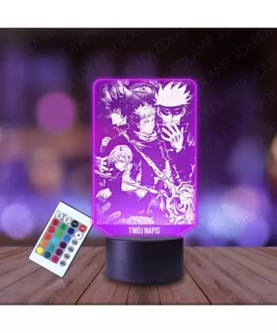 Lampka Nocna 3D LED LAMP Jujutsu Kaisen Postacie