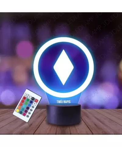 Lampka Nocna 3D LED LAMP Kryptowaluta Etherum