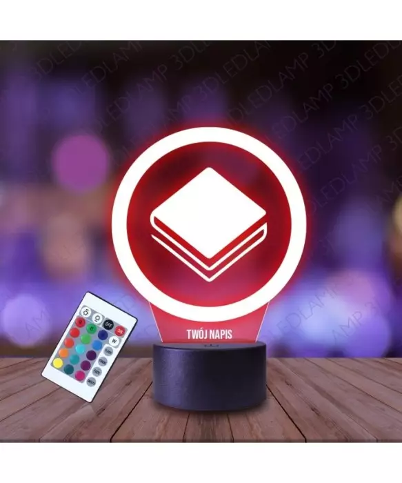 Lampka Nocna 3D LED LAMP Kryptowaluta Stratis