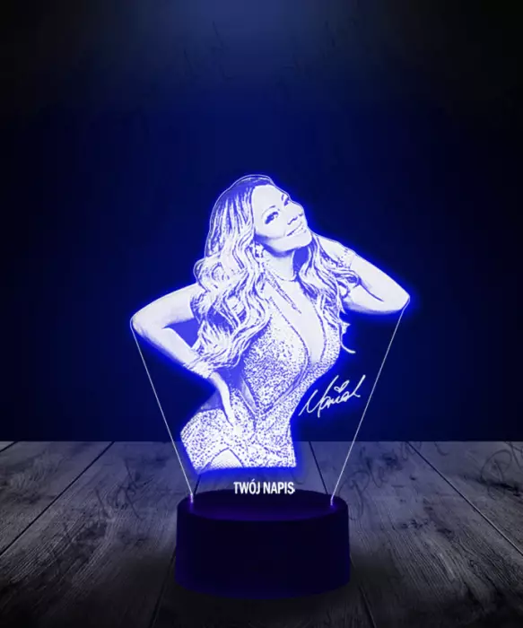 Lampka LED 3D Piosenkarka Mariah Carey