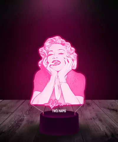 Lampka LED 3D Piosenkarka Madonna