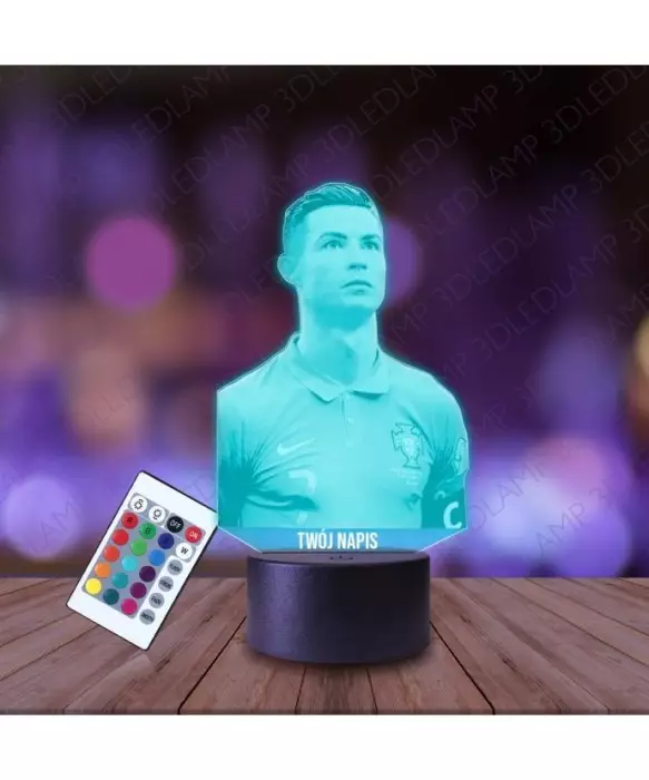 Lampka Nocna 3D LED LAMP Cristiano Ronaldo Reprezentacja