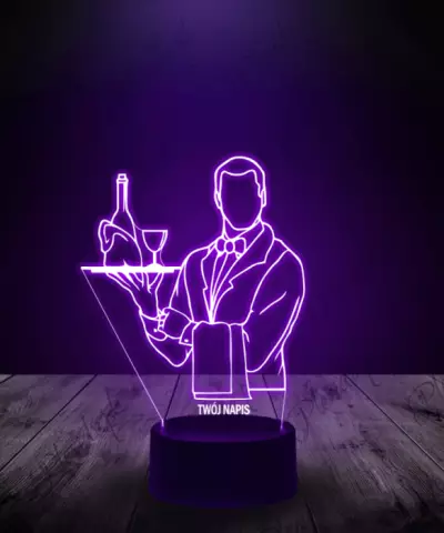 Lampka LED 3D Plexido Kelner - 3