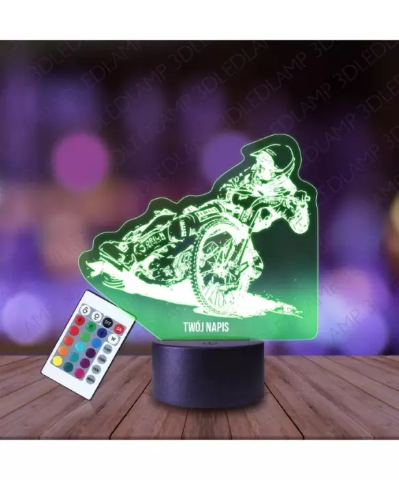 Lampka Nocna 3D LED LAMP Żużel Pasja