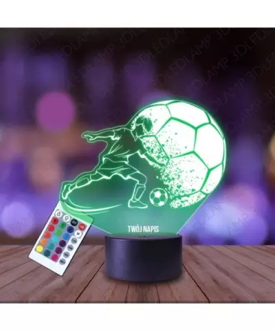 Lampka Nocna 3D LED LAMP Bokser Piłka Nożna Piłkarz Sport