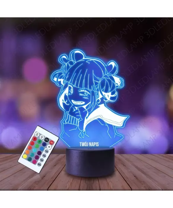Lampka Nocna 3D LED LAMP My Hero Academia Himiko Toga