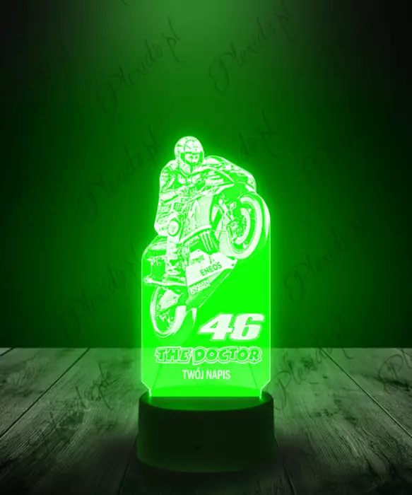 Lampka LED 3D Plexido Moto GP Valentino Rossi 46 - 1