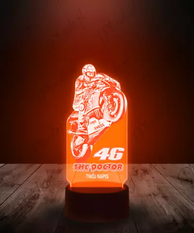 Lampka LED 3D Plexido Moto GP Valentino Rossi 46 - 2