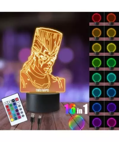 Lampka Nocna 3D LED LAMP Jojo Bizarre Adventure Postać